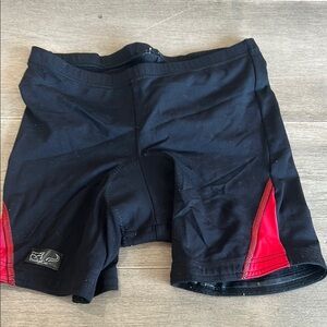 Trashy Cat Black Cycling Shorts